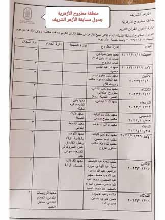 مسابقة شيخ الأزهر لحفظ القرآن3