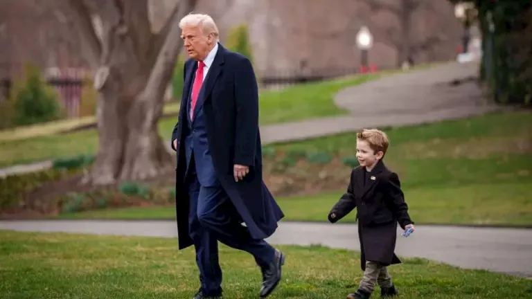 ترامب مع ابن إيلون ماسك