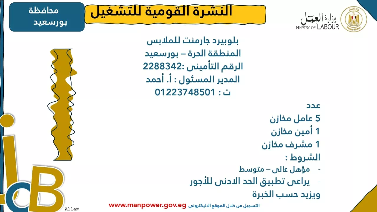 فرص عمل جديدة متاحة في مختلف المحافظات (34)